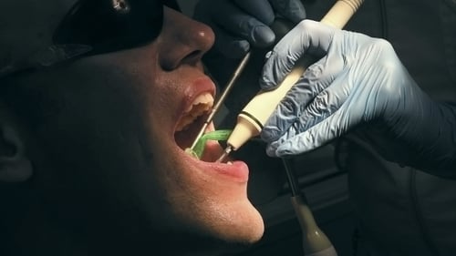 Close Up of Dental Cleaning Procedure