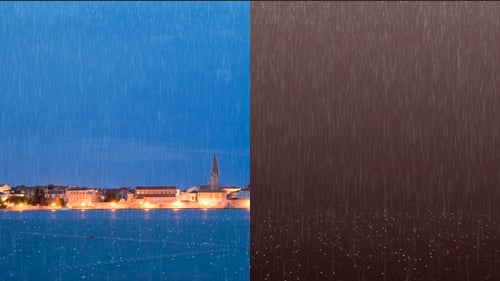 Zwei Arten Regen