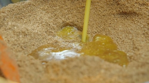 Liquid Added to Granules for Meal Preparation