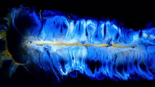 Blau und Weiß Kreative abstrakte Acryl-Tapete Textur Acrylmalerei auf Leinwand