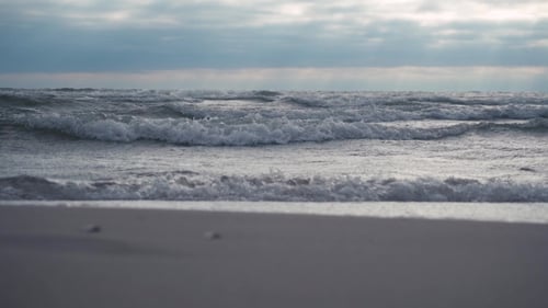 Sea Coast In Cloudy Weather