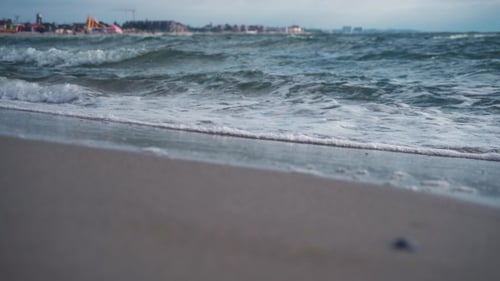 Sea Coast In Cloudy Weather