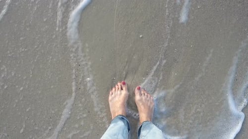 Top View Of Bare Woman Feets 3