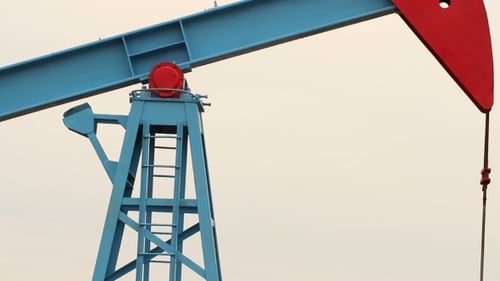 Working Oil Pump In a Field