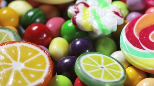 Multi-colored Sweets, Lollipops And Gum