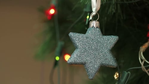 Christmas Decorations In The Shape Of a Star.