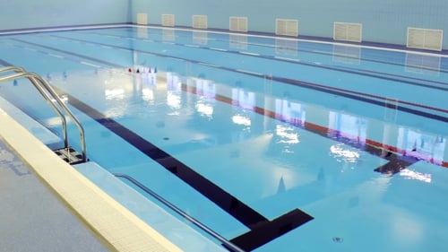Swimming Pool With Blue Water