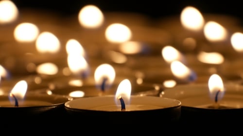 Illuminated Tea Candles creating a Serene Atmosphere