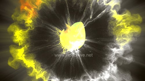 Energetic Abstract Particle Burst Logo Reveal