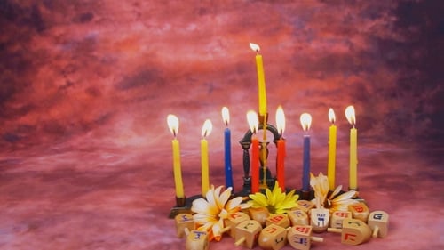 Encendido de velas de Janucá Celebración de Hanukkah