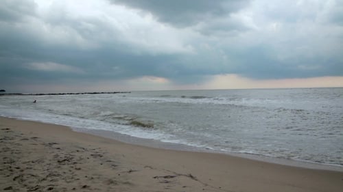 Marine Sunset Gloomy Weather. Stormy Weather. Weather. Cloud.