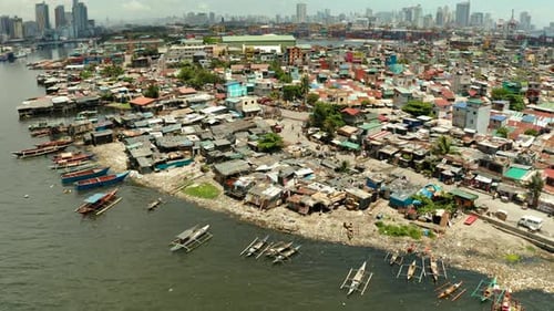 Die Stadt Manila, die Hauptstadt der Philippinen