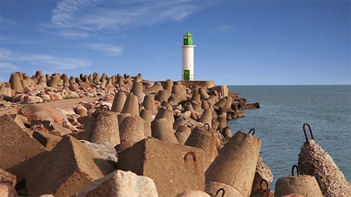Lighthouse Against Blue Sky