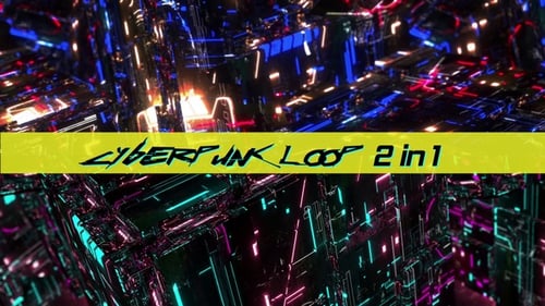 Abstract Cyberpunk Neon Loop 2 In 1