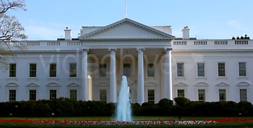 White House in the spring Full HD