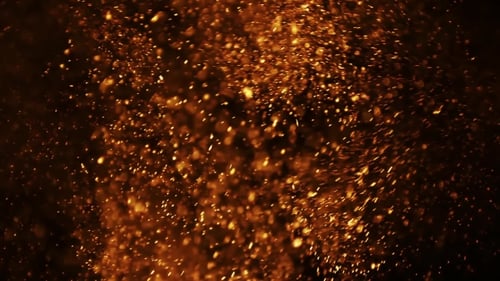 Orange Glitter Background