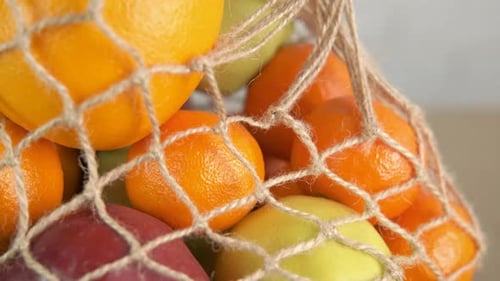 Eco Shopper con frutas