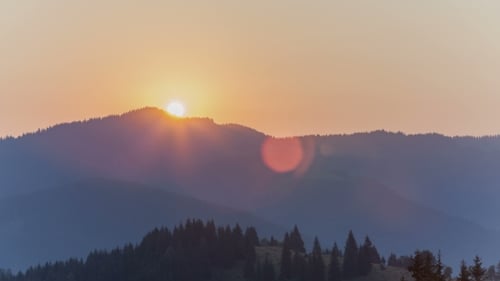 Sunrise Over The Mountain