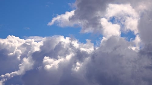 Changing Weather Sky Getting Obscured By Heavy Clouds