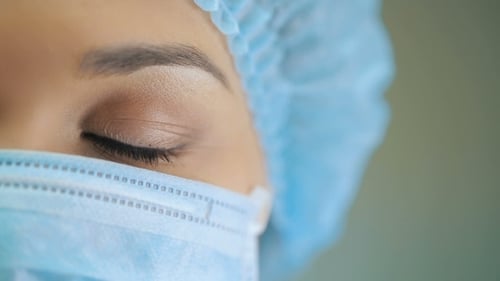 Eye Of a Doctor At Surgical Mask