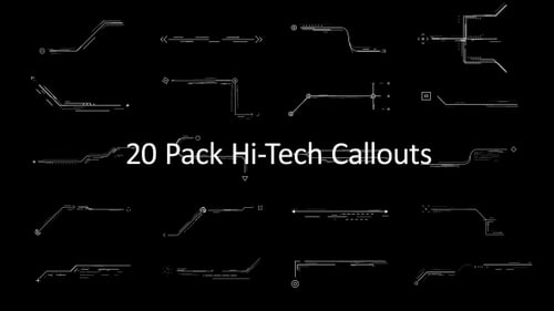 Animated Futuristic Technology HUD Callouts Pack