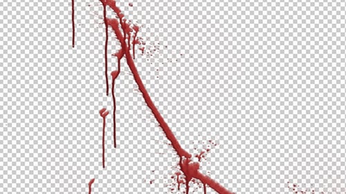 Red Splatter Effect with Alpha Channel