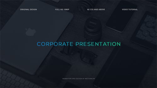 Modern Corporate Presentation Opener with Geometric Elements