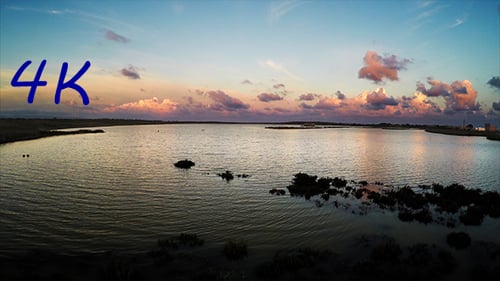 Sonnenuntergang über dem See