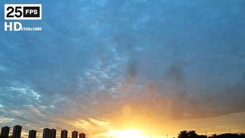 Vibrant Sunrise Over the City