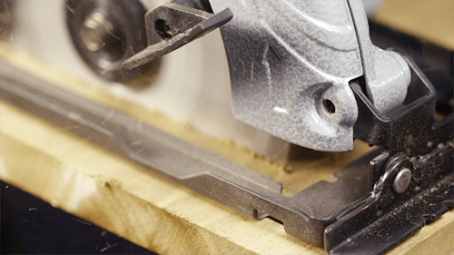 Circular Saw on Wood