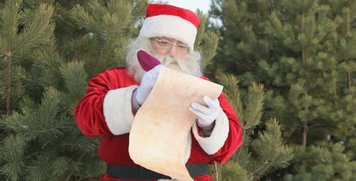 Lettre écrite du Père Noël