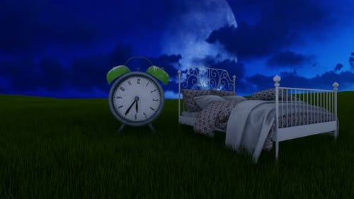 Surreal Day to Night Time Lapse with Alarm Clock