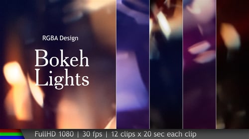 Animated Bokeh Light Overlays Collection