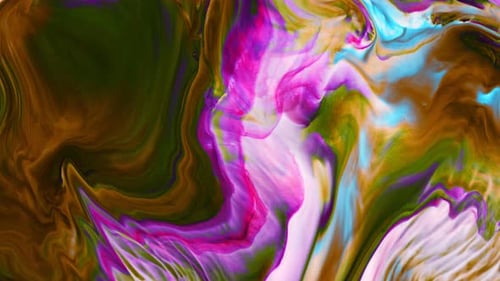 Abstract Food Paint Diffusion Art 48