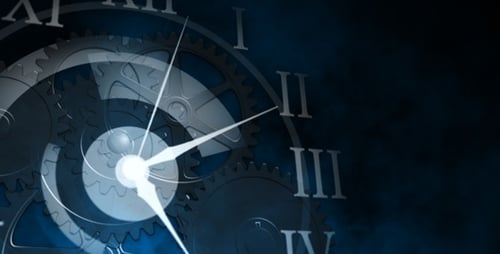 Animated Clockwork Gears Background Loop