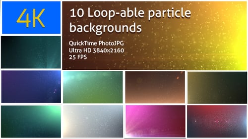 4k Loopable Partikel-Hintergründe