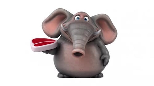 Lustiger Elefant - 3D-Animation