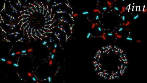 Neon Light - VJ Loop Pack (4in1)