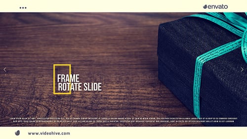 Modern Dynamic Rotating Frame Photo Video Slideshow