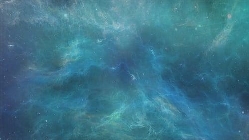 Abstract Cosmic Nebula Space Background Animation with Stars