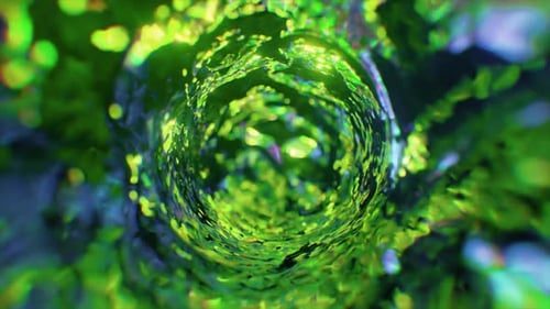 Abstract Fluid Vortex Tunnel Animation Loop