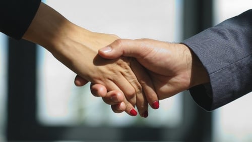 Business People Shaking Hands on a Deal