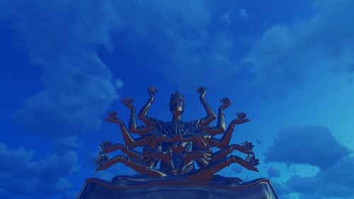 Statue Shiva Arms - Tôt le matin