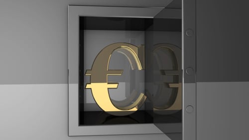 Cloud Vault With Golden Euro