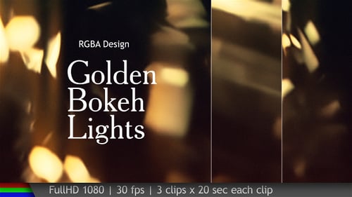 Bokeh Lights Golden Backgrounds