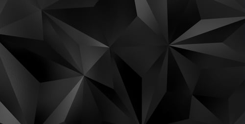 Seamless Loop of Animated Dark Geometric Polygons Background