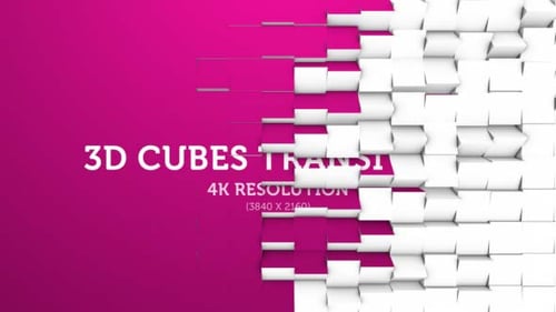 Dynamic 3D Cubes Block Transition