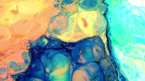 Psychedelic Cosmos Galaxy Paint Texture Background