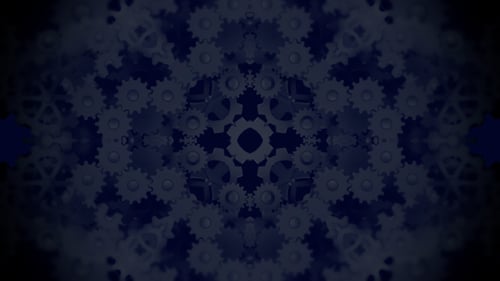 Gears Kaleidoscope Background
