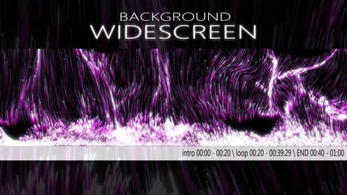 Vagues violettes, roses et blanches